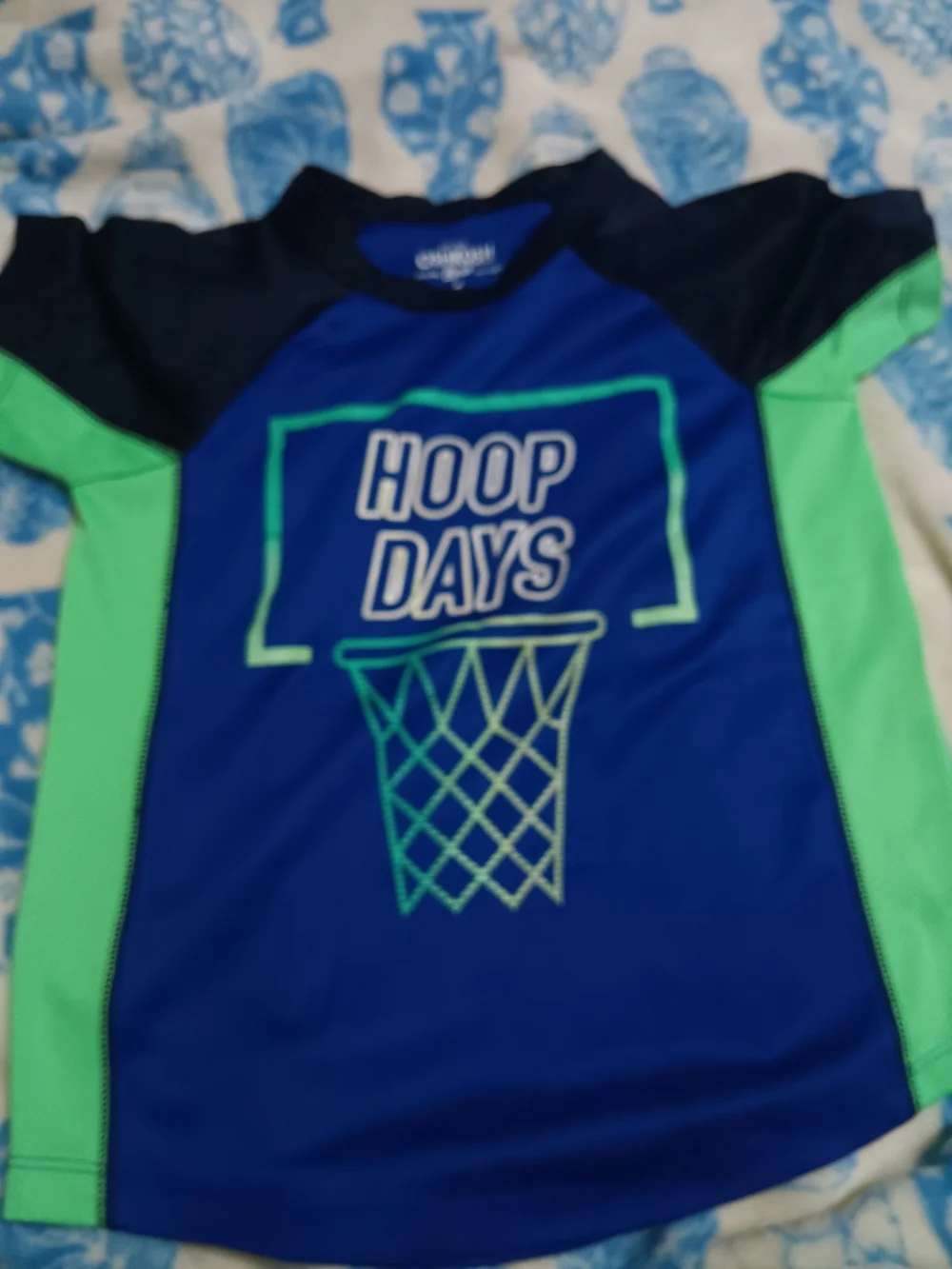 OshKosh B'gosh 'Hoop Days' Tee - Blue & Green